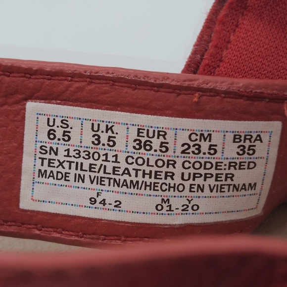 Mark Nason Los Angeles Sz 6.5 Catalina Red / White Women's Sandals - Picture 7 of 10